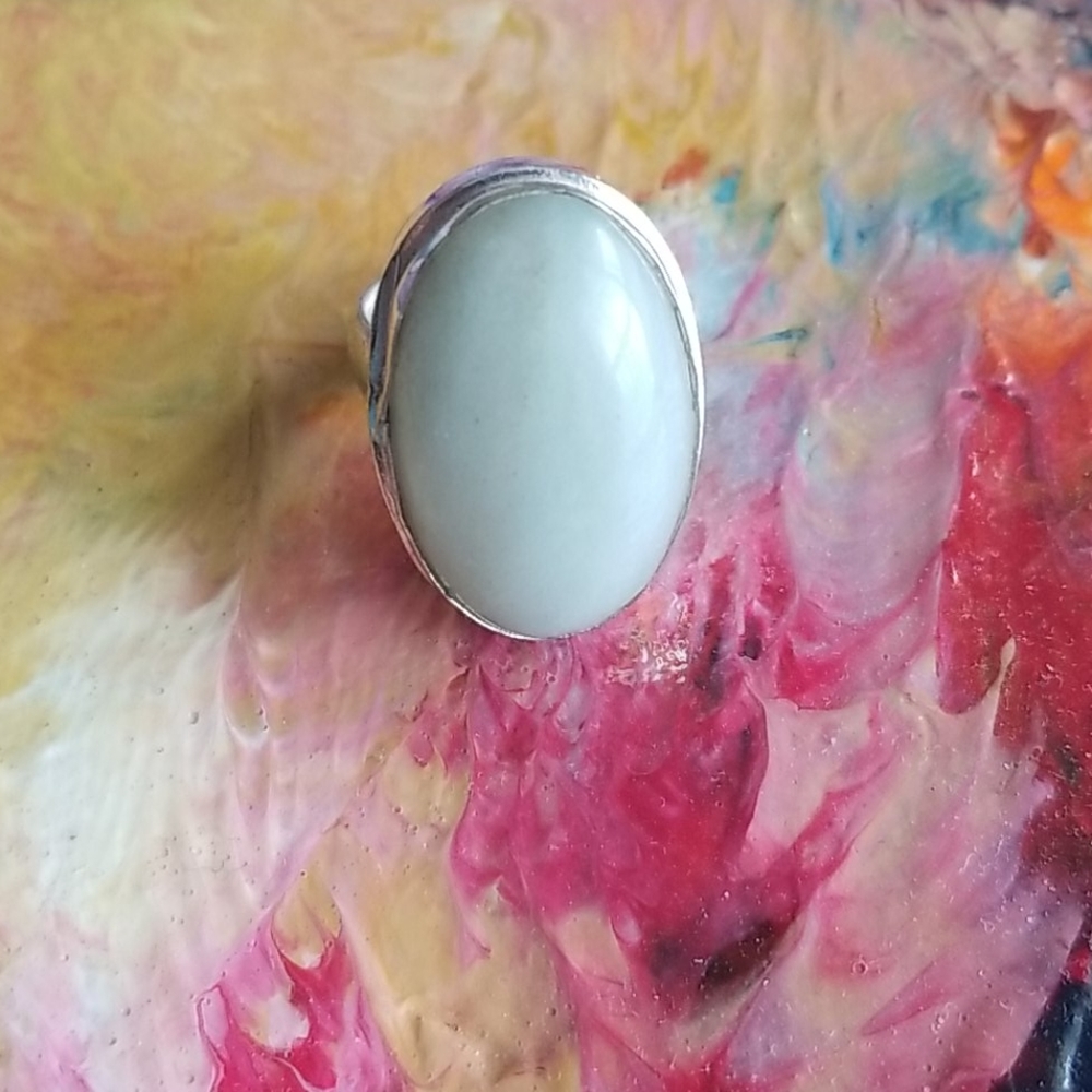 Sterling Silver Stone Ring
